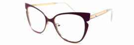 cat eye maroon glasses detailed